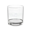 Engraved rocks glass with Arched Rock and the words ARCHED ROCK, front view