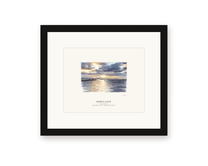Bodega Bay Sunrise Framed Print