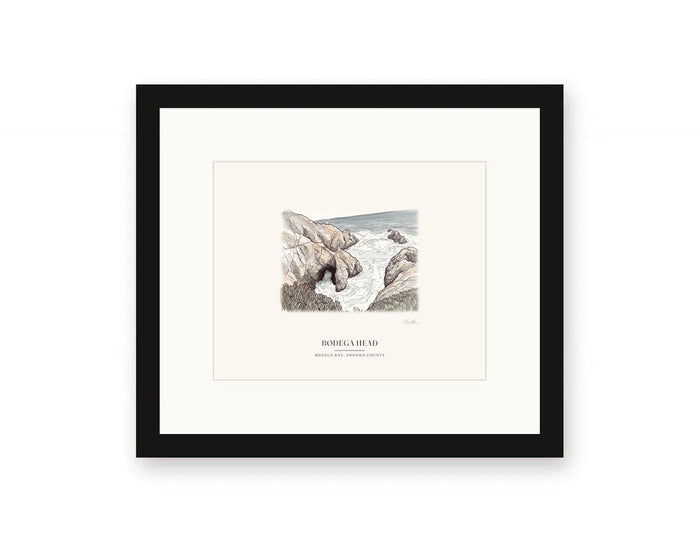 Bodega Head Sea Arch Framed Print