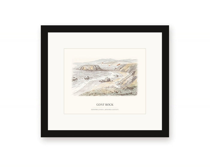 Goat Rock Framed Print