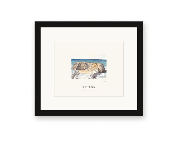 Goat Rock from Above Framed Print