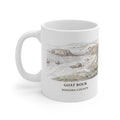 Goat Rock watercolor mug, 11 oz, with the place name and Sonoma County under the picture