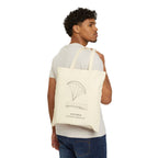 Paraglider over Goat Rock tote bag carried over the shoulder