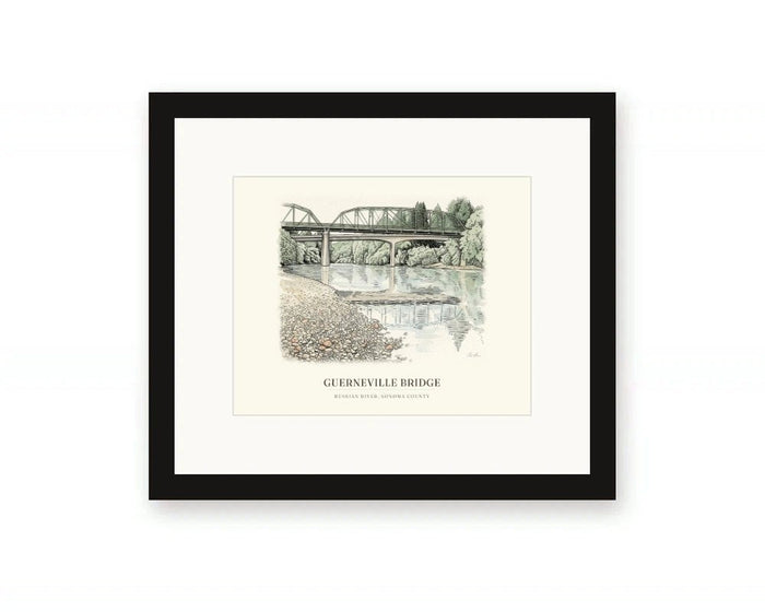 Guerneville Bridge Framed Print