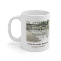 Guerneville Bridge watercolor mug, 11 oz, with the place name and Sonoma County under the picture