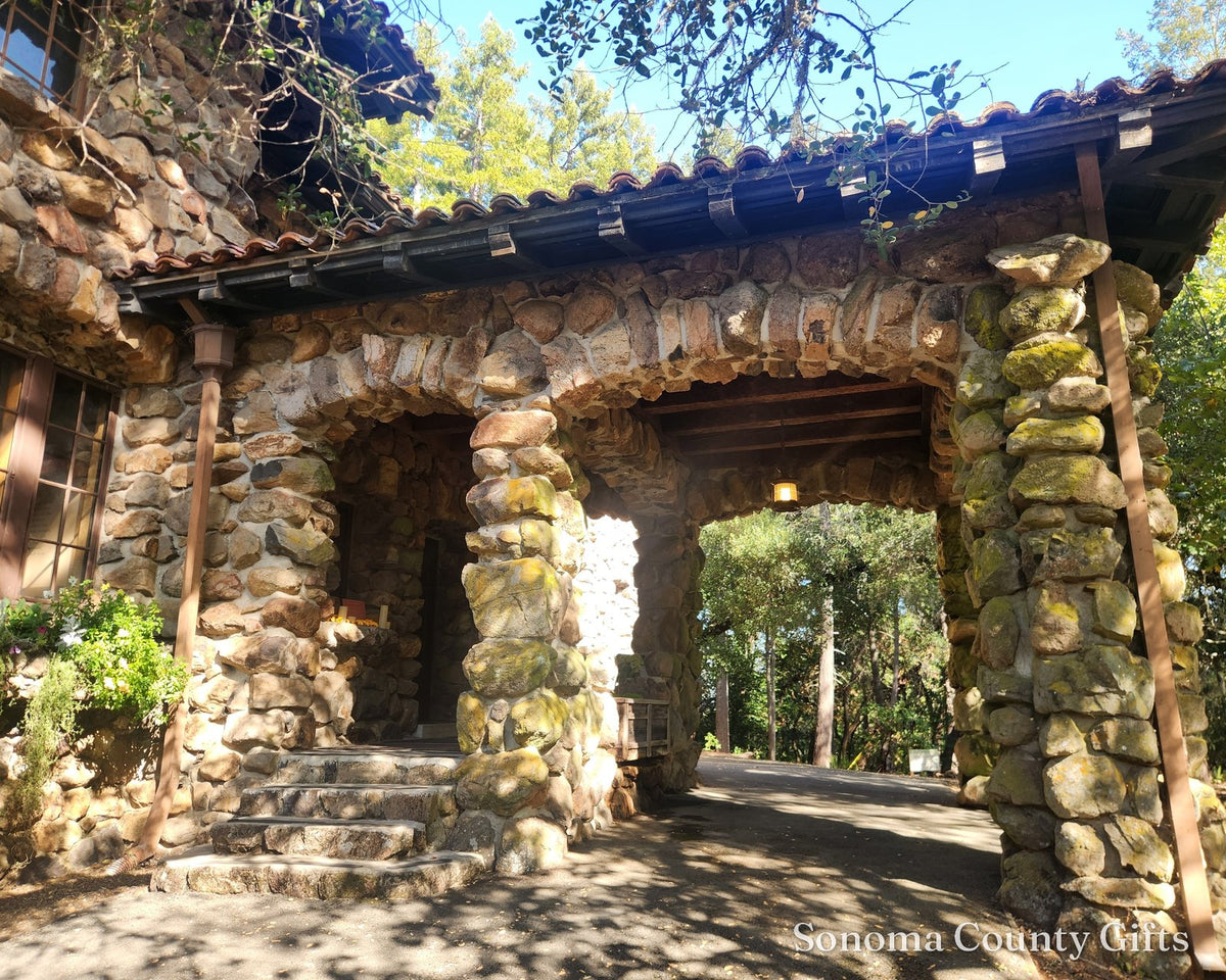 The photograph of House of Happy Walls in Glen Ellen that the print was made from, taken on location