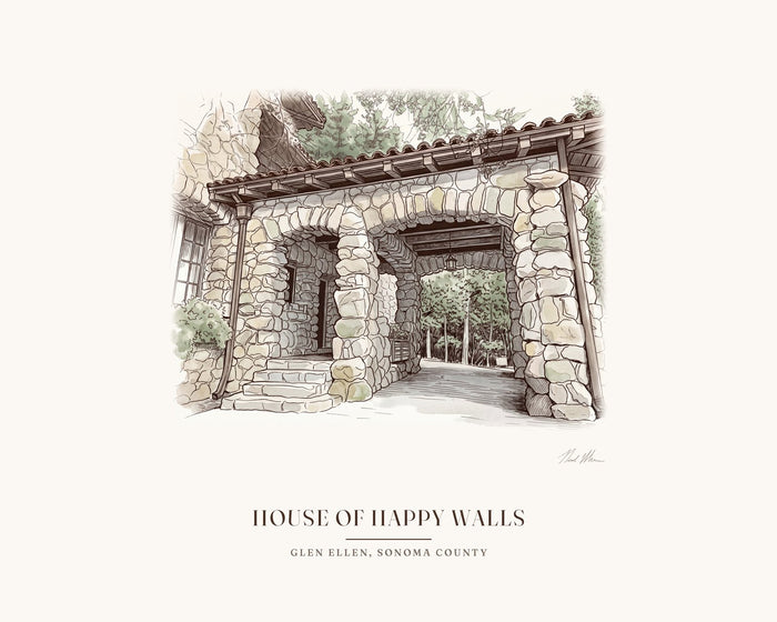 House of Happy Walls Art Print
