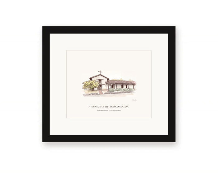 Mission San Francisco Solano Framed Print