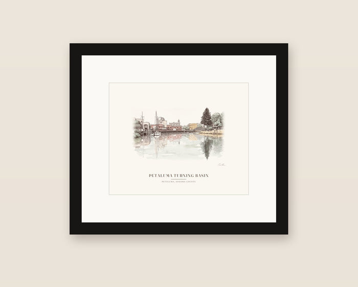 Petaluma Turning Basin Framed Print