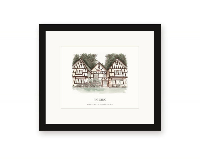Rio Nido Tudor Lodge Framed Print