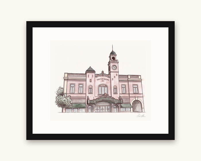 Sebastiani Theatre Framed Print
