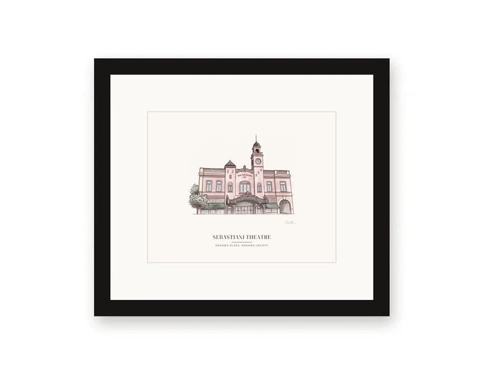 Sebastiani Theatre Framed Print