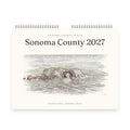 Sonoma County 2027 wall calendar cover with Arched Rock in watercolor