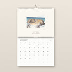 November: Goat Rock from above on the Sonoma Coast, above the November 2027 date grid