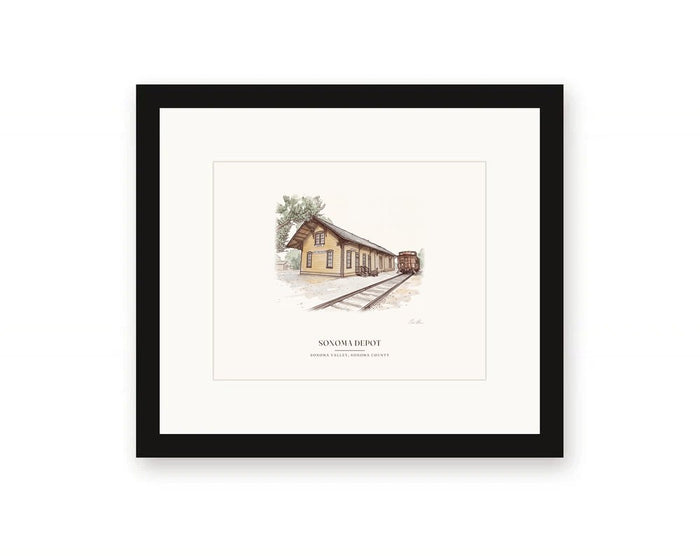 Sonoma Depot Framed Print