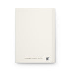 Back cover of the swing bridge journal with the Sonoma County Gifts name