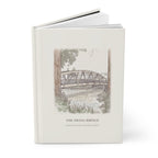 Swing bridge journal standing partly open