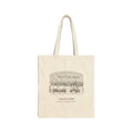 Natural cotton canvas tote bag with an ink drawing of the general store on Highway 1 in Valley Ford