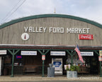 The photograph of the general store on Highway 1 in Valley Ford that the drawing was made from, taken on location